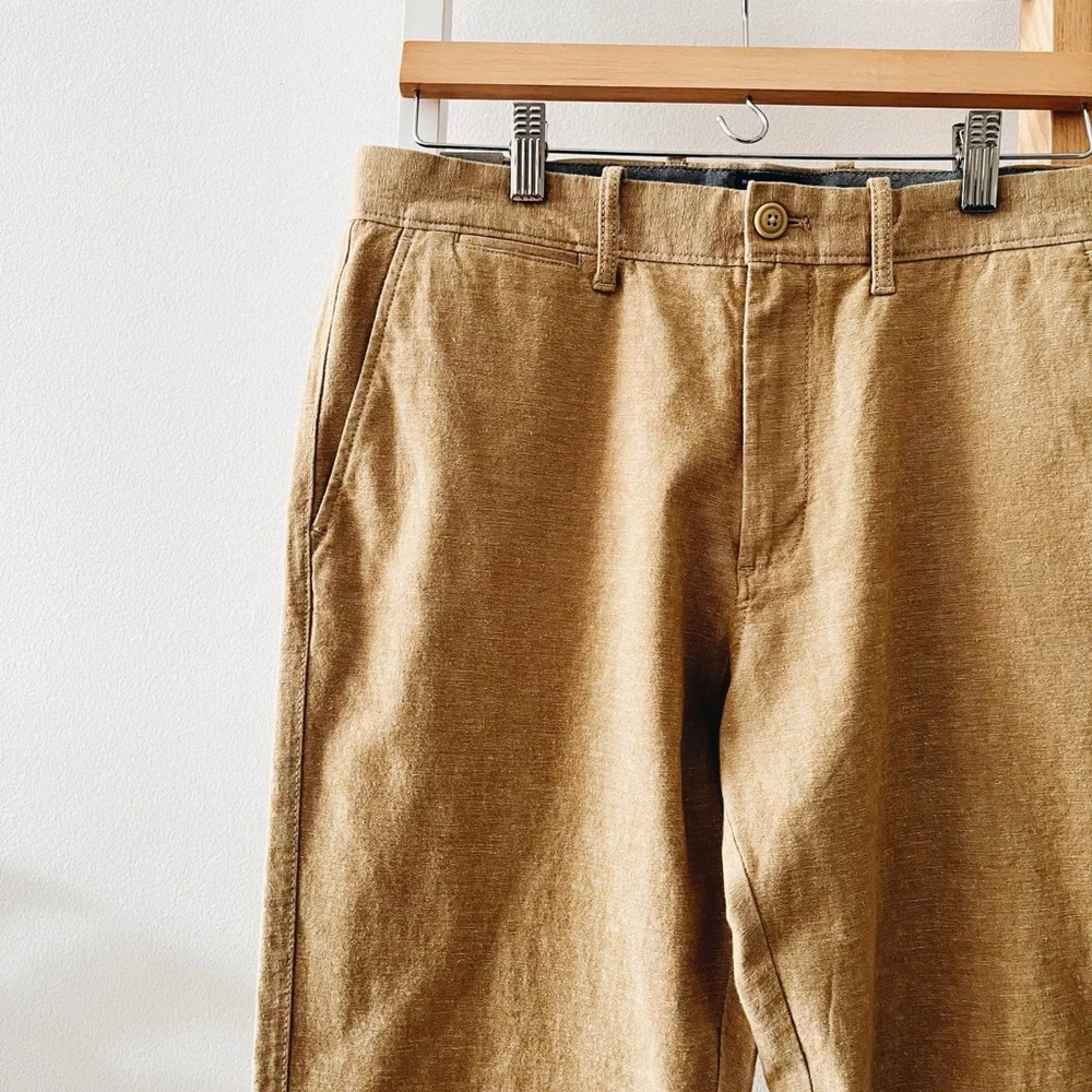 NWT Men’s‎ J. Crew Mustard Yellow Linen Blend Pants